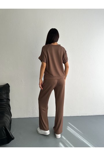 YUMUŞAK DOKU MODAL KUMAŞ KISAKOL EŞOFMAN TAKIM