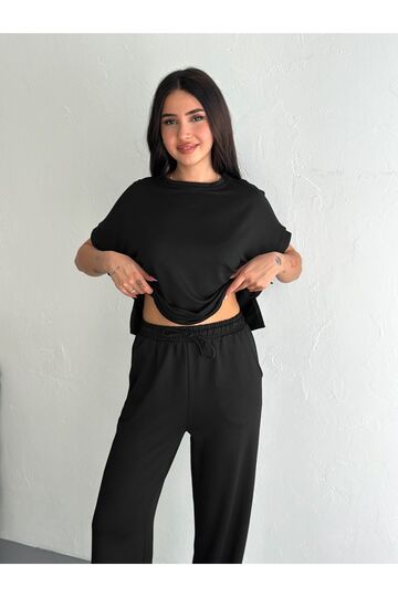 Yumuşak Doku Modal Kumaş Kısakol Eşofman Takım