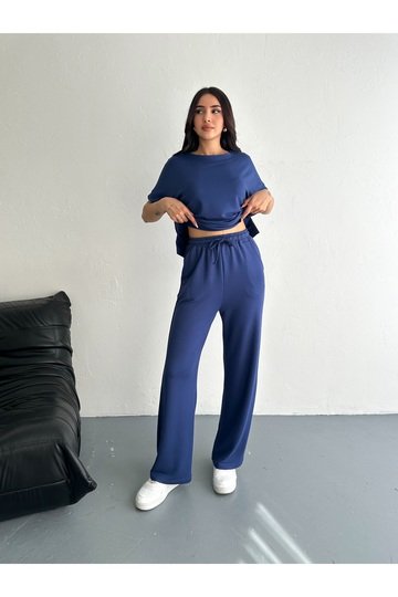 YUMUŞAK DOKU MODAL KUMAŞ KISAKOL EŞOFMAN TAKIM
