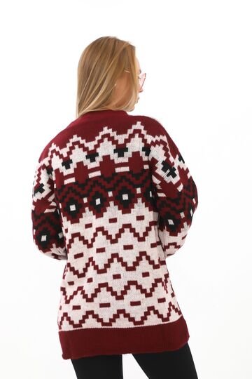 Oversize Yumuşak Örme Detaylı Düğmeli Triko Hırka