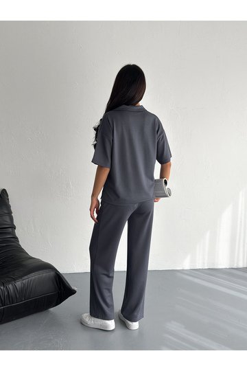 POLO YAKA AYICIK TEDDY MODAL KUMAŞ EŞOFMAN TAKIM