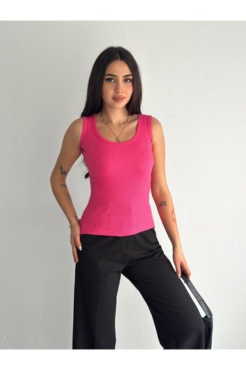 HALTER YAKA ESNEK FİTİLLİ KAŞKORSE KUMAŞ ATLET