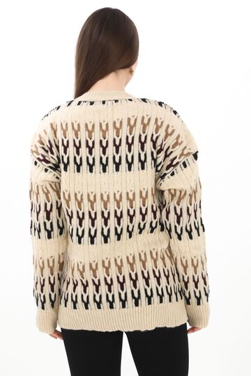 Örme Detaylı Oversize Yumuşak Triko Kazak