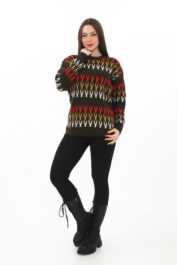 Örme Detaylı Oversize Yumuşak Triko Kazak