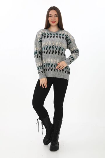 Örme Detaylı Oversize Yumuşak Triko Kazak