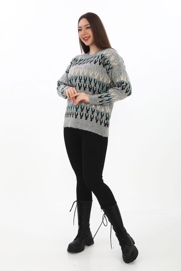Örme Detaylı Oversize Yumuşak Triko Kazak