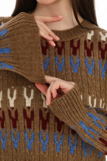Örme Detaylı Oversize Yumuşak Triko Kazak