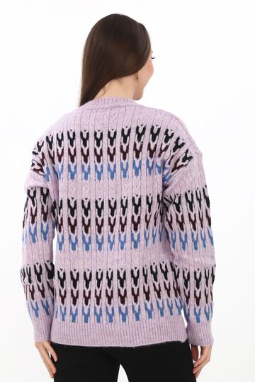 Örme Detaylı Oversize Yumuşak Triko Kazak