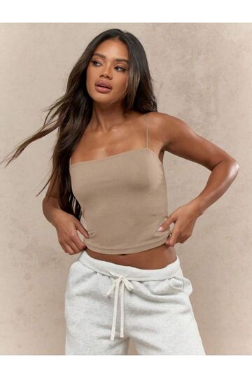 Kadın İp Askılı Örme Body Bluz