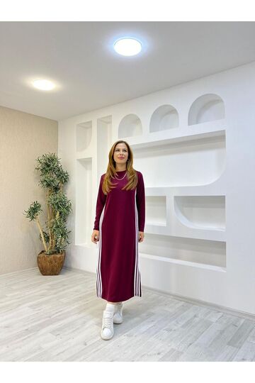 Modal Kumaş Cepli Şerit Detaylı Sport Elbise
