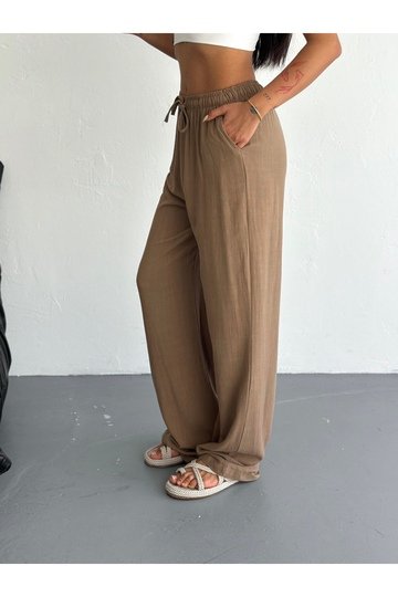 Rahat Kalıp Keten Pantolon