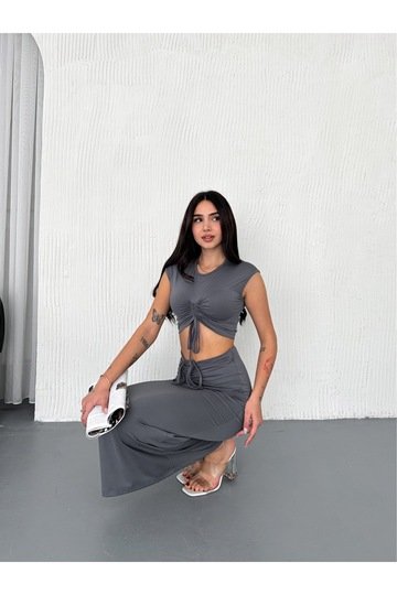 BÜZGÜLÜ ETEKLİ TAKIM  LİVERPOOL MODAL KUMAŞ