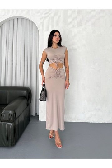 BÜZGÜLÜ ETEKLİ TAKIM  LİVERPOOL MODAL KUMAŞ