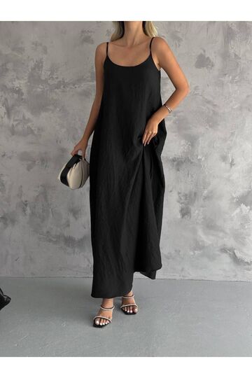 Kadın Pamuk Ayar Askılı Aerobin Salaş Elbise