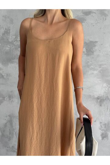 Kadın Pamuk Ayar Askılı Aerobin Salaş Elbise