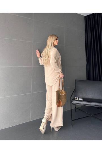 AEROBİN KUMAŞ  GÖMLEKLİ GENŞ PANTOLUNLU 3 LÜ TAKIM