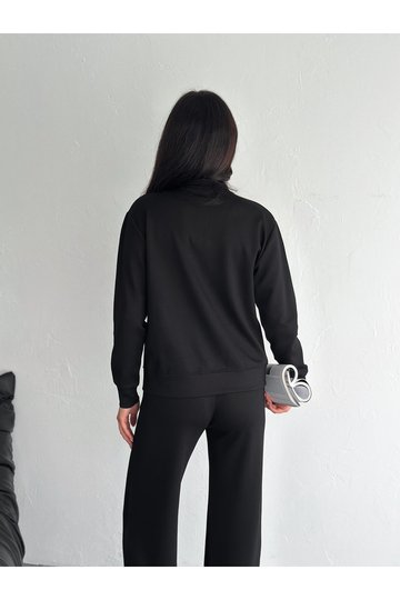 KOLEJ YAKA PANTOLUN ÇIMALI YUMUŞAK DOKU MODAL KUMAŞ EŞOFMAN TAKIM