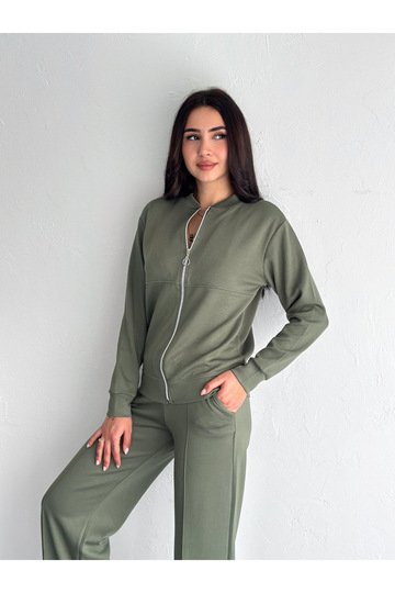 KOLEJ YAKA PANTOLUN ÇIMALI YUMUŞAK DOKU MODAL KUMAŞ EŞOFMAN TAKIM