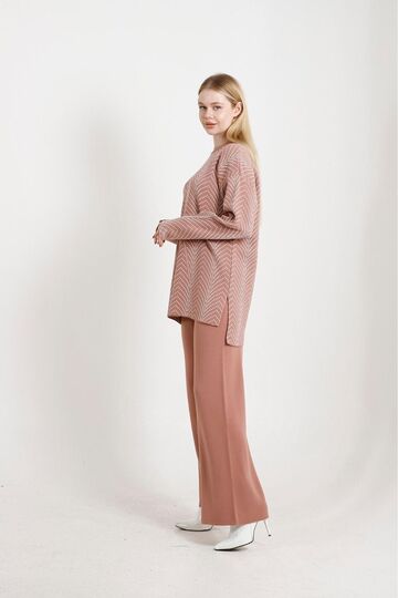 Geniş Paça Oversize Triko Takım