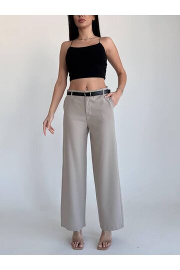 Kemerli Clasic Pantalon