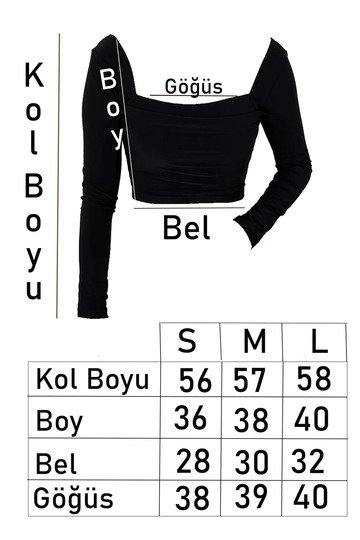 Çift Kat Ön Detaylı Ön-Arka Kare Yaka Crop Top
