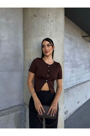 Crop Triko Yelek