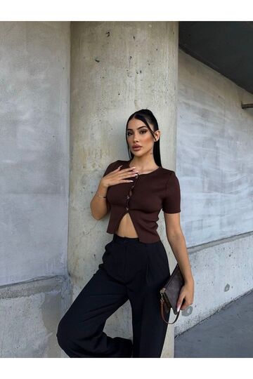 Crop Triko Yelek