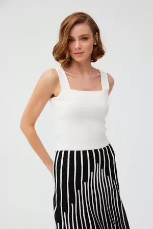 Lazer Kesim Ekru Mini Elbise Test Ürünü Silmeyiniz