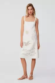 Askılı Midi Elbise