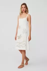 Askılı Midi Elbise