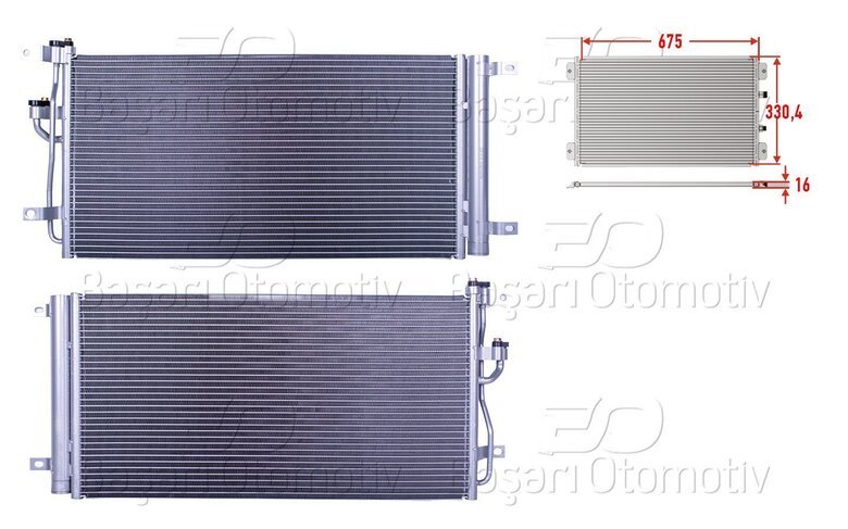 KLIMA RADYATORU 675X330,4X16