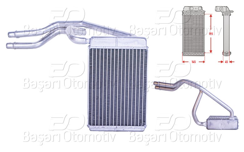 KALORIFER RADYATORU BRAZING 145X191 MM