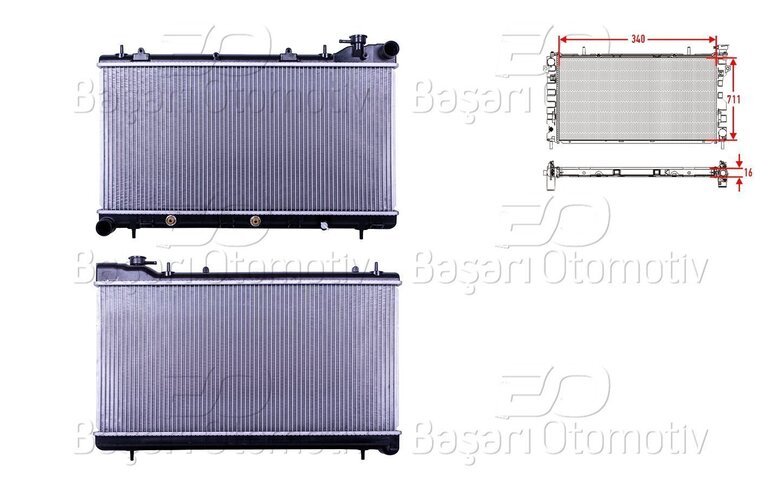 SU RADYATORU BRAZING AT 340X711X16