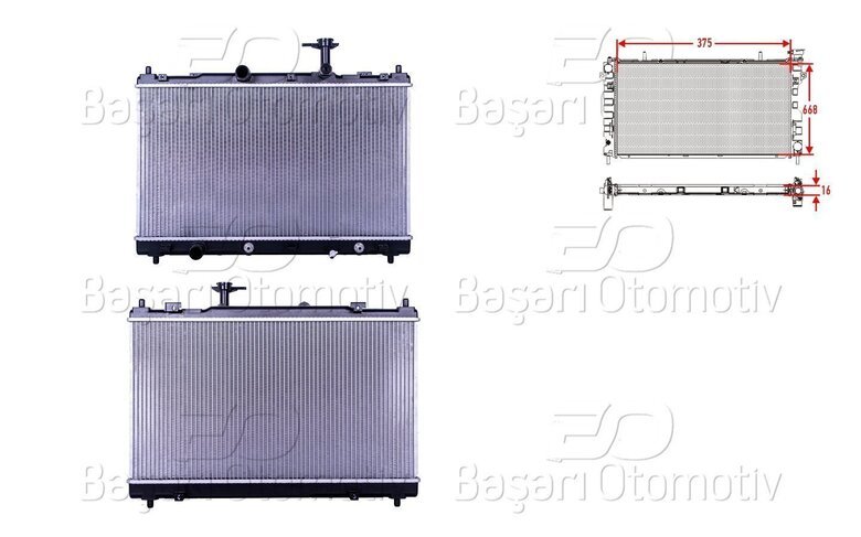 SU RADYATORU BRAZING AT 375X668X16