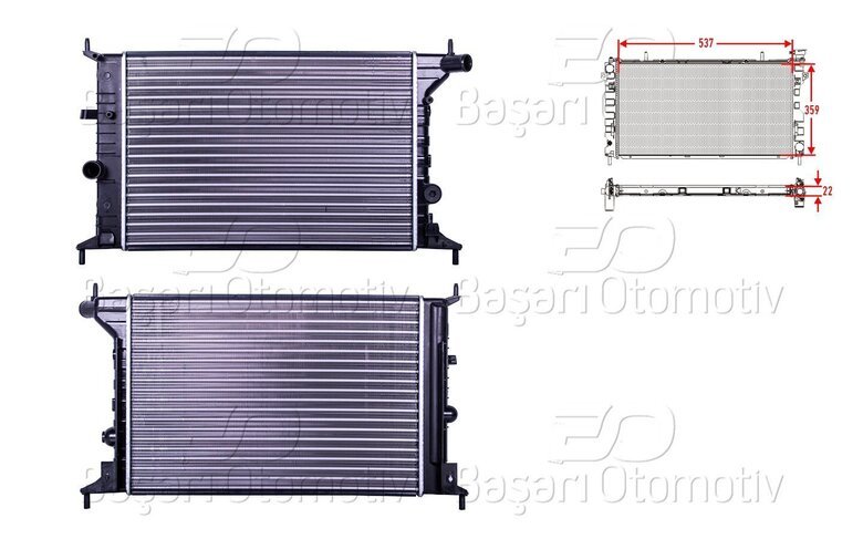 SU RADYATORU MEKANIK MT 537X359X22