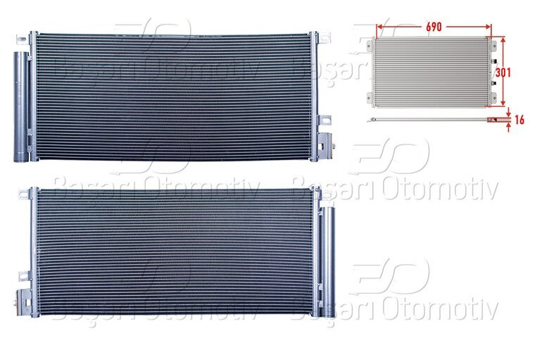 KLIMA RADYATORU 690X301X16