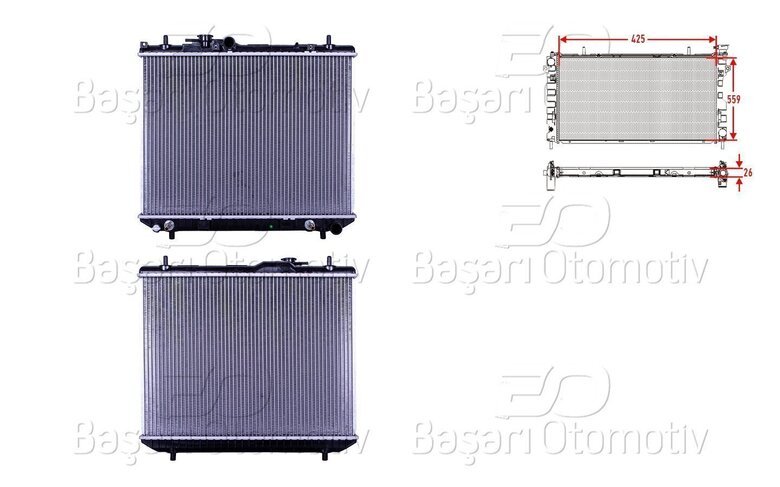 SU RADYATORU BRAZING AT 425X559X26 MM