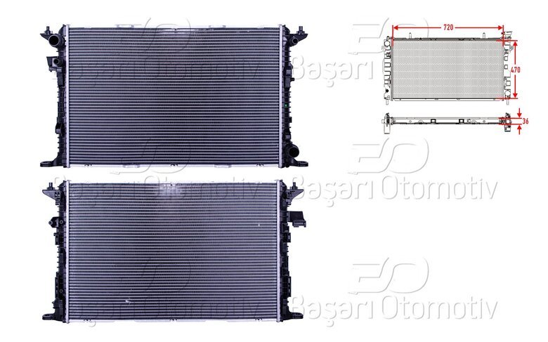 SU RADYATORU BRAZING AT 720X470X36 MM
