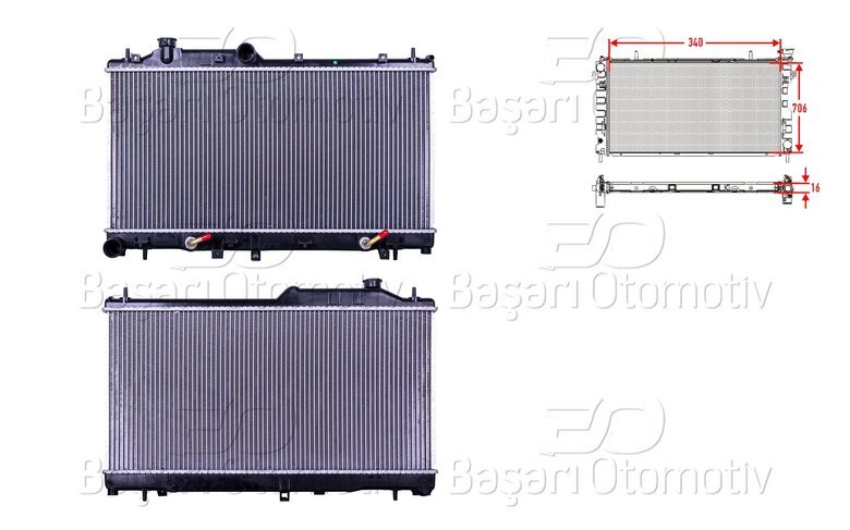 SU RADYATORU BRAZING AT 340X706X16
