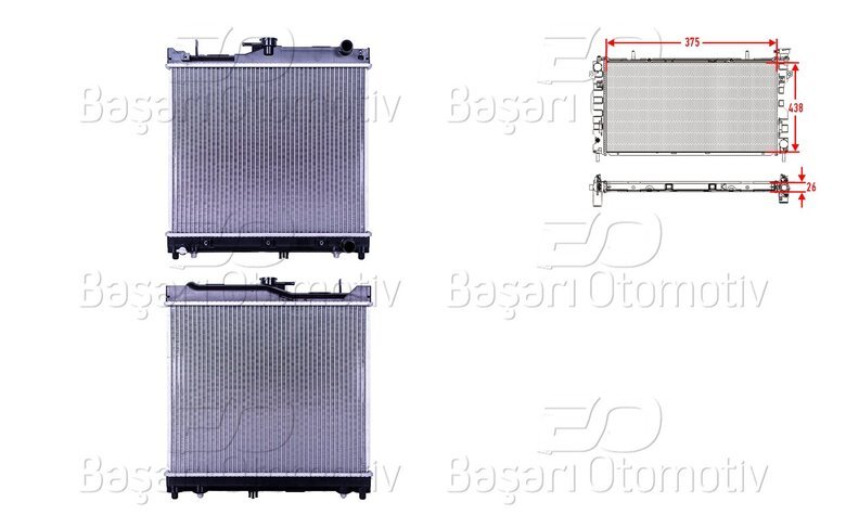 SU RADYATORU BRAZING AT 375X438X26