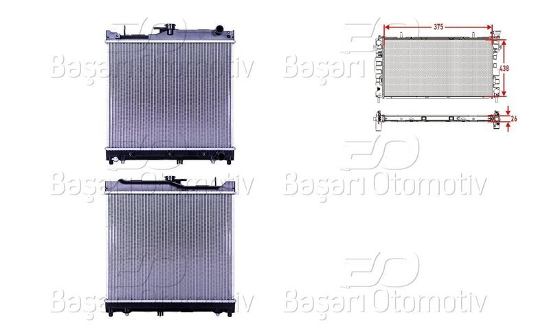 SU RADYATORU BRAZING AT 375X438X26