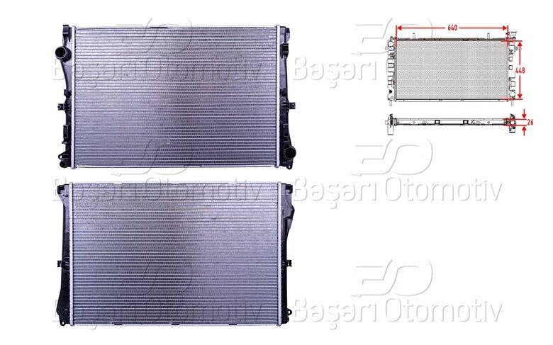 SU RADYATORU BRAZING MT 640X448X26