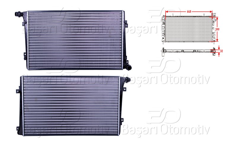 SU RADYATORU MEKANIK MT-AT 648X399 MM