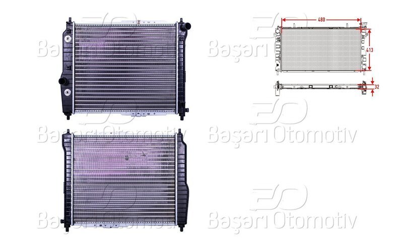 SU RADYATORU MEKANIK AT 480X413X32