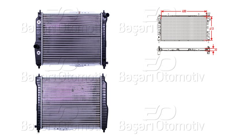SU RADYATORU MEKANIK AT 480X413X32