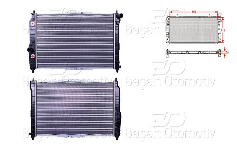 SU RADYATORU MEKANIK AT 600X413X16