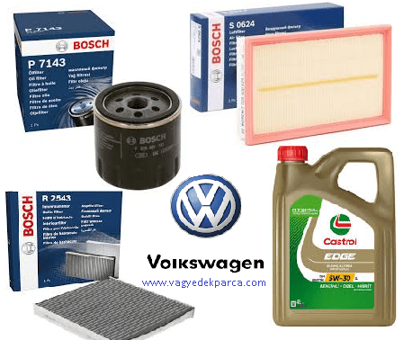 Volkswagen Golf 8 1.0-TSİ-1.0 eTSİ-1.5 eTSI Motor Filtre Bakım Seti Motor Yağlı -CASTROL