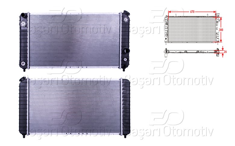 SU RADYATORU BRAZING AT 670X380X26