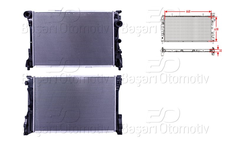 SU RADYATORU BRAZING MT 640X438X32