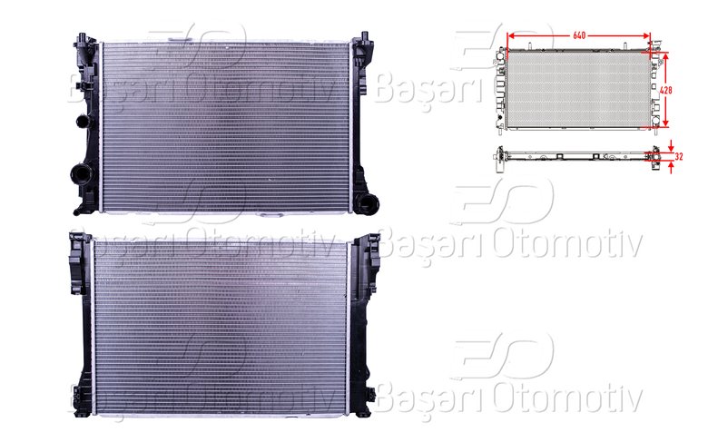 SU RADYATORU BRAZING MT 640X428X32